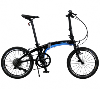 Складной велосипед Dahon Vigor D9, рама алюминиевая, колёса 20", 9 скоростей Цвет: синий, подножка 