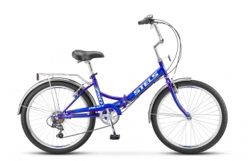 Складной велосипед Stels Pilot 750 6-ск. синий
