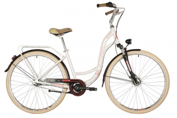 Велосипед STINGER BARCELONA EVO 28" (2021), рама 15", белый