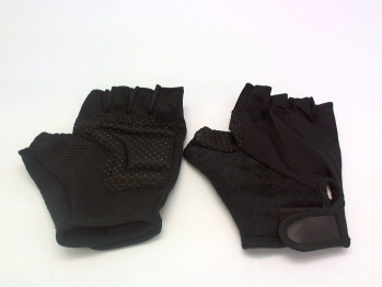 Велосипедные перчатки TBS кож низ бел с наполнит верх-лайкра обрез пальцы цветн размер: l