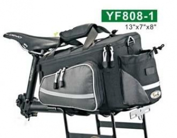 Сумка на багажник YF808-1, 3 секции. Подходит для багажника 98431