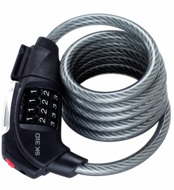 TRELOCK Замок тросовый кодовый SK 310, 12 мм х 150 см, уровень защиты: 3