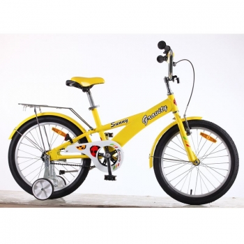 подростковый велосипед gravity sunny, диаметр колес: 20", цвет: жёлтый