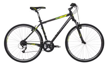 Гибридный велосипед Kellys Cliff 70 черный, размер рамы: 17