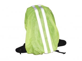 Чехол на рюкзак световозвращающий, выполнен из ткани "Оксфорд" 150D, которая обладает водоотталкивающими свойствами. Размеры 74х86 см, объём 15-25 л