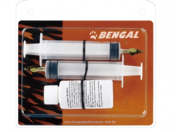 Bengal комплект для заправки гидролинии d:3/m4/m5/m6/шланг (шприцы + торм. жидкость dot 4). avid/bengal/hayes