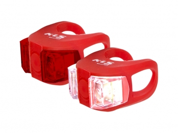 Kellys комплект освещения twins, 2 диода, 2 режима, батарейки в компл., цвет красный