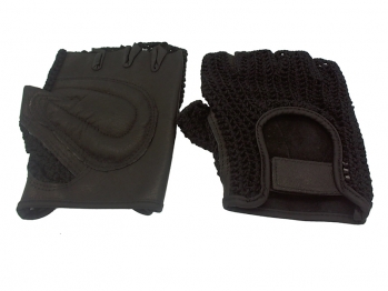 Перчатки H-2. Материал: кожа/сетчатый полиэстер. Размер: S