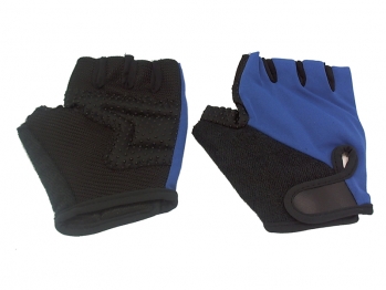 Детские перчатки H-89. Материал: нейлон/ладонь с кевларовой нитью. Цвет: ""чёрный/синий. Размер: S