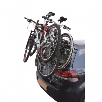 Peruzzo Автобагажник на заднюю дверь NEW CRUISER, сталь, труба D:25 мм, ""для 3 в-дов весом до 15кг, фиксация велосипеда: за верхнюю трубу рамы (max ""D:60 мм), цвет: чёрный, упаковка-термоплёнка