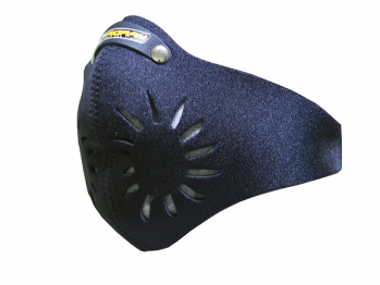 Открытая маска для велоспорта TRIGRAM Master. Размер: 565x155мм. ""Материал: лайкра/неопрен/кожа. Цвет: чёрный