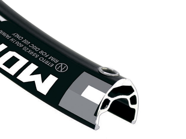 Велосипедный обод Alexrims MD19, 650Bx19ммх32Н, A/V, двойной, D, SSE, черный. (MTB/ Trekking)