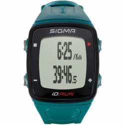 Часы спортивные SIGMA SPORT iD.RUN: скорость и расстояние (на основе GPS), индикатор расстояния, счётчик кругов, месячная статистика, личные достижения, отслеживание активности.