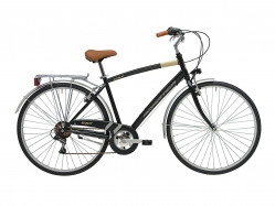 Комфортный велосипед Adriatica Trend Man, черный, 6 скоростей, размер рамы: 500мм (19,5)