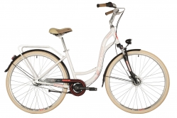 Велосипед STINGER BARCELONA EVO 28" (2021), рама 15", белый