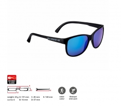 Очки SWISSEYE Cleanocean 1 black matt - smoke BW Revo