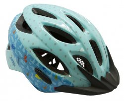 Шлем велосипедный Etto bernina animal turkis. цвет: голубой. размер: s/m 52-57см.