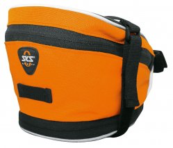 Sks под седло base bag xxl, обьём: 1,8 л, крепление с помощью ремешка, оранжевая